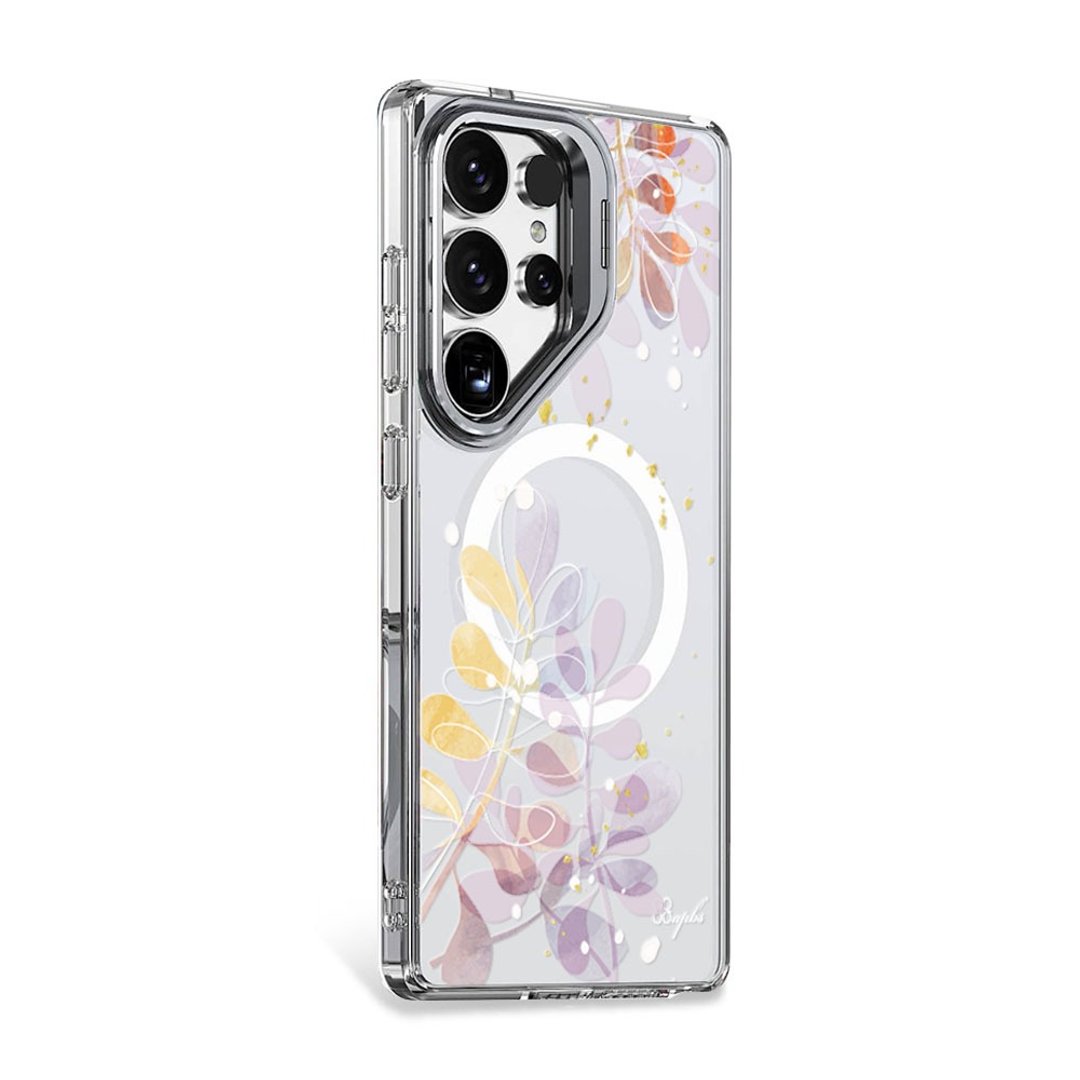 apbs Samsung S25/S24系列 防震双料隐形立架磁吸手机壳-若歌诗 - 手机壳/手机套 - 其他材质 多色