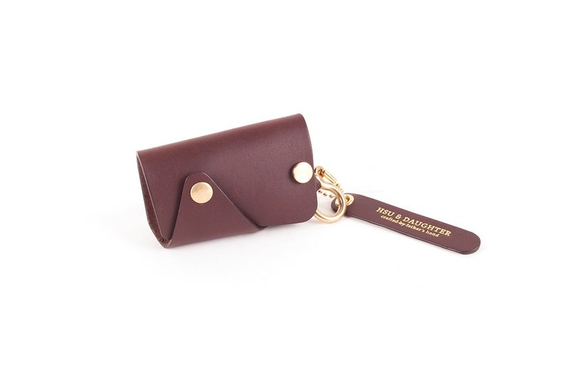 马蹄环单扣钥匙包 | 皮革订制 | 定制打字 | 钥匙圈 | 真皮 |礼物 - 钥匙链/钥匙包 - 真皮 