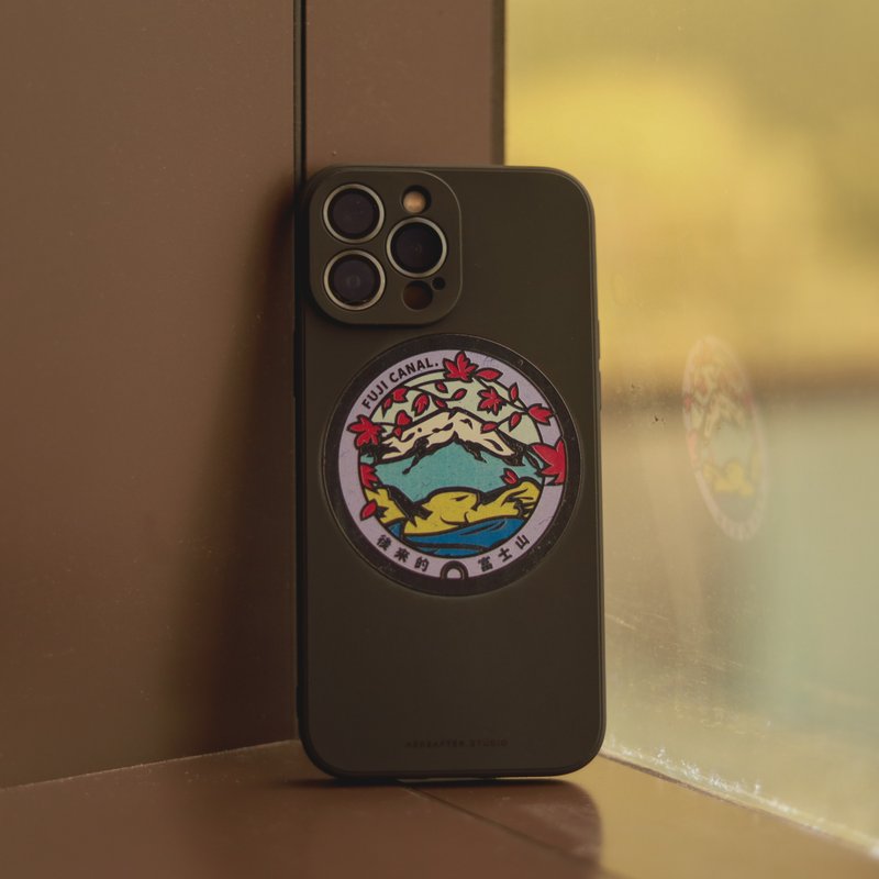 富士山 / 渠盖系列 - 手机壳 - 手机壳/手机套 - 塑料 黑色