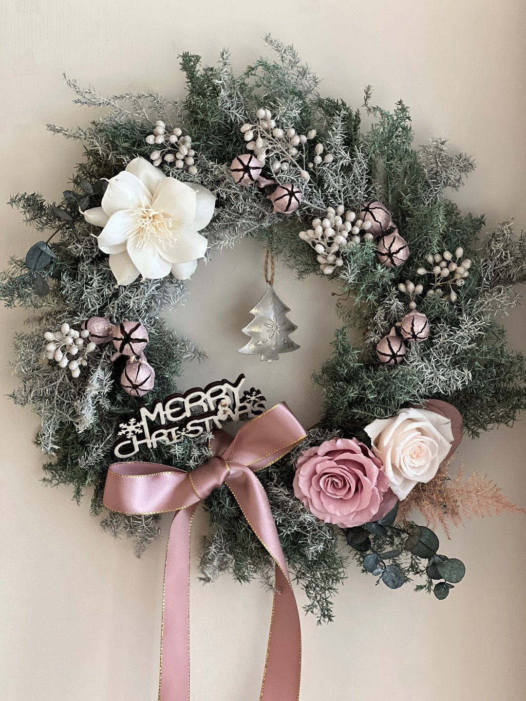 【一人开课】巴黎玫瑰永生圣诞花圈手作课 - 植栽 - 植物．花 