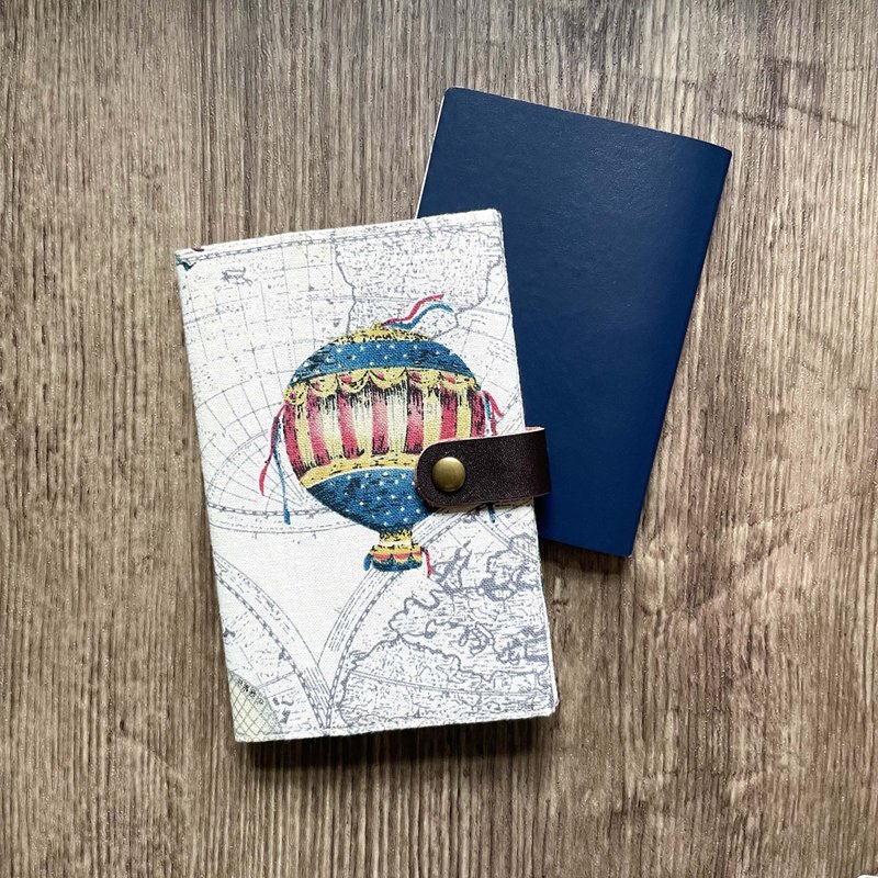 布制护照套 热汽球 文青 旅行 证件 - 护照夹/护照套 - 棉．麻 咖啡色