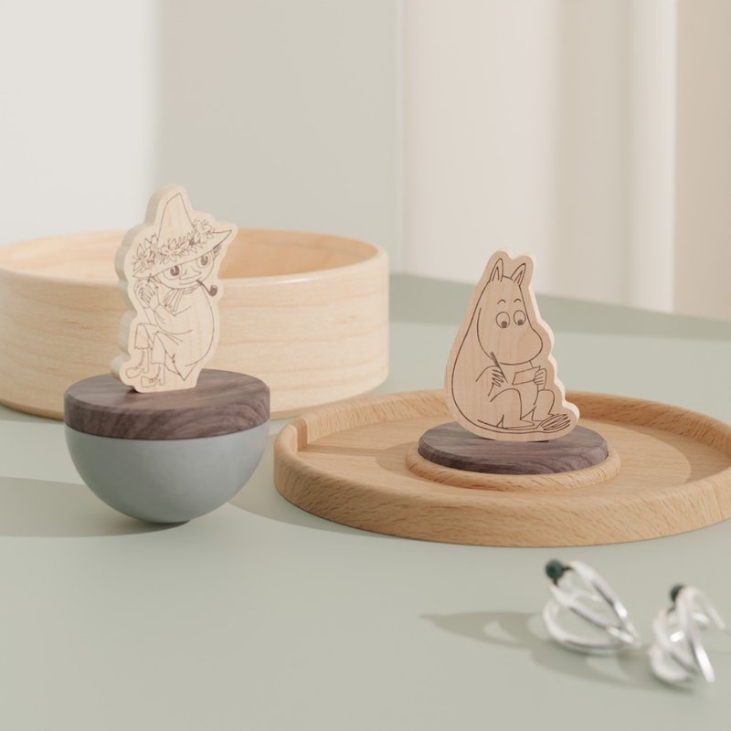 【Pinkoi x Moomin】扩香收纳盒 小美 / 姆明 / 史力奇款式 - 收纳用品 - 木头 多色