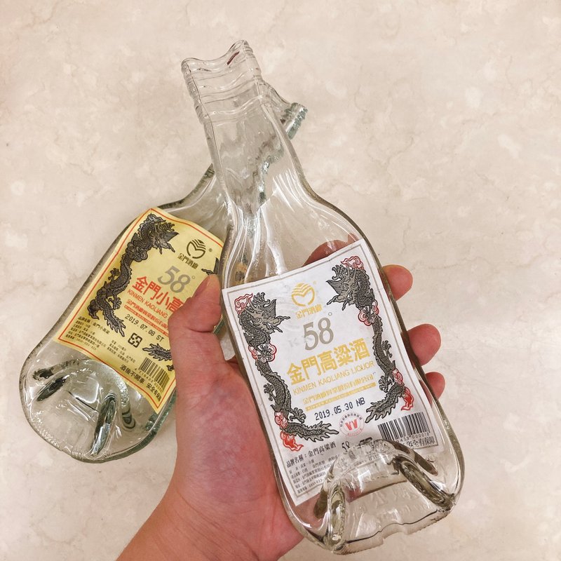 金门高粱酒58度 白标/黄标 酒瓶收纳盛盘 - 收纳用品 - 玻璃 