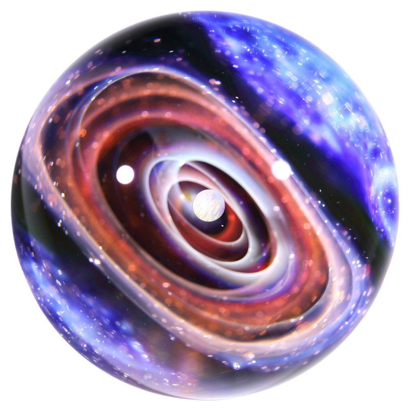 54mm 宇宙玻璃球摆设 no.M262 - 摆饰 - 玻璃 红色