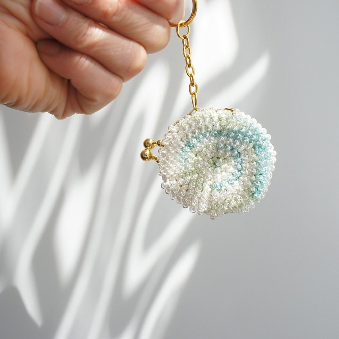 Ba-ba handmade Beads crochet mini-coinpurse No.859 - 皮夹/钱包 - 其他材质 多色
