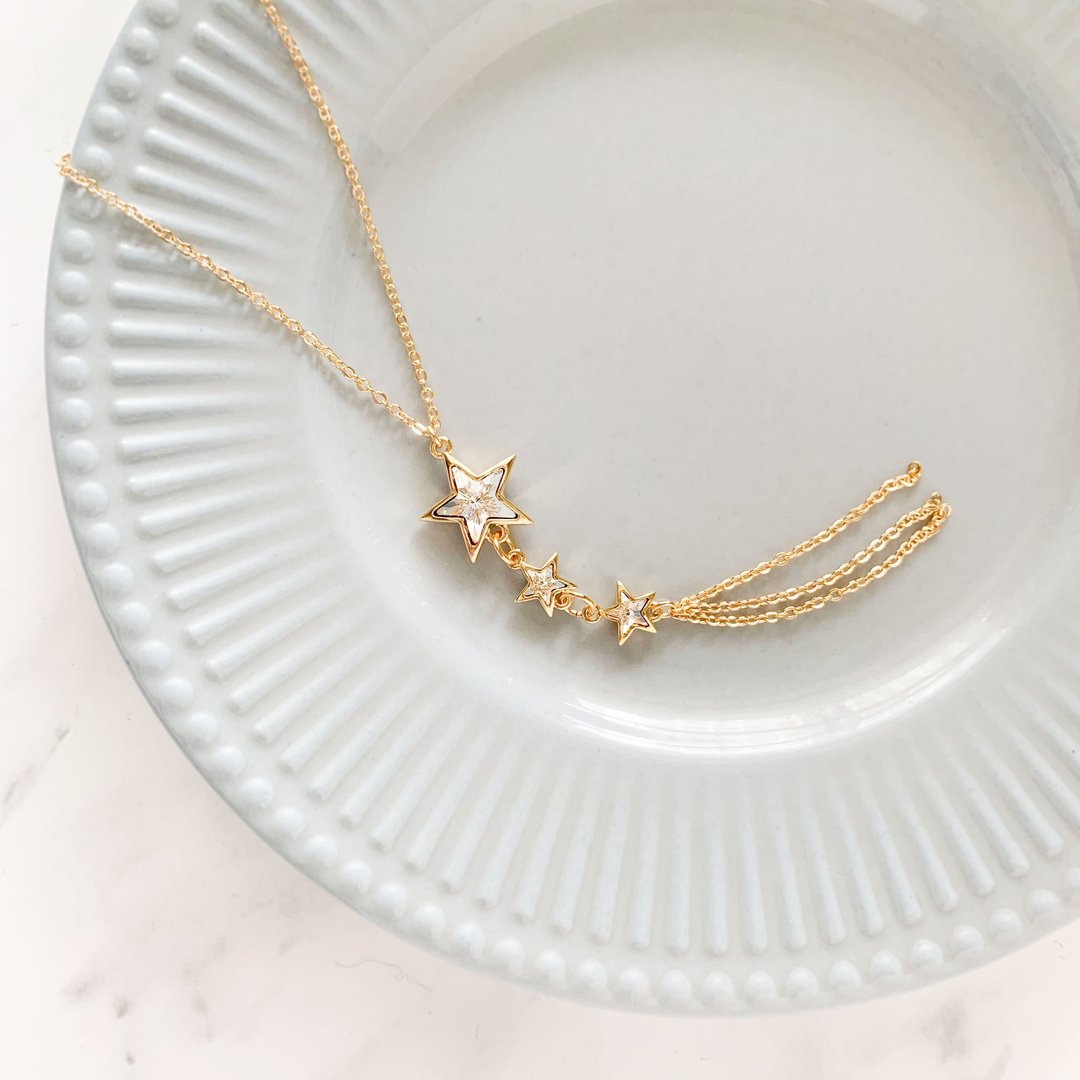 WH METEOR Necklace SV244WH - 项链 - 其他金属 金色
