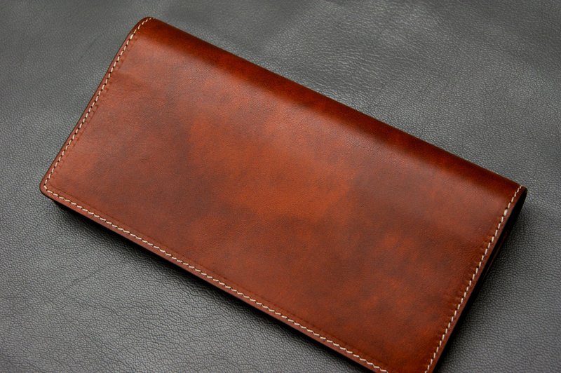 双折零钱长夹 - 皮夹/钱包 - 真皮 
