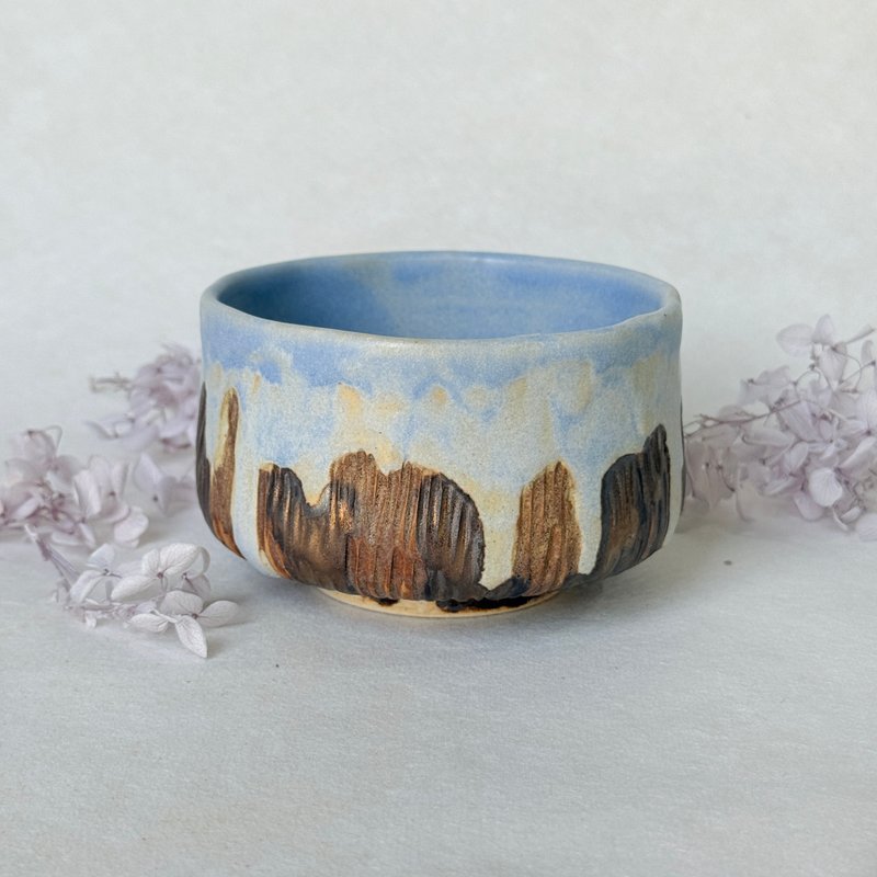 柔光莫兰迪。手工茶碗 抹茶碗 日式茶碗 茶道具 陶艺 母亲节礼物 - 茶具/茶杯 - 陶 多色