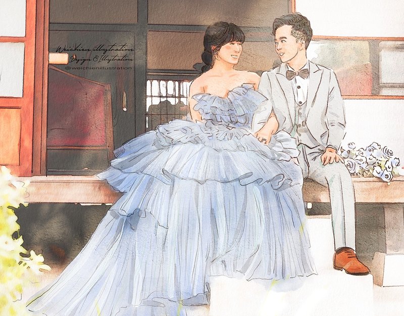 结婚书约 结婚海报设计 下单前请先联系设计师 - 订制画像 - 纸 