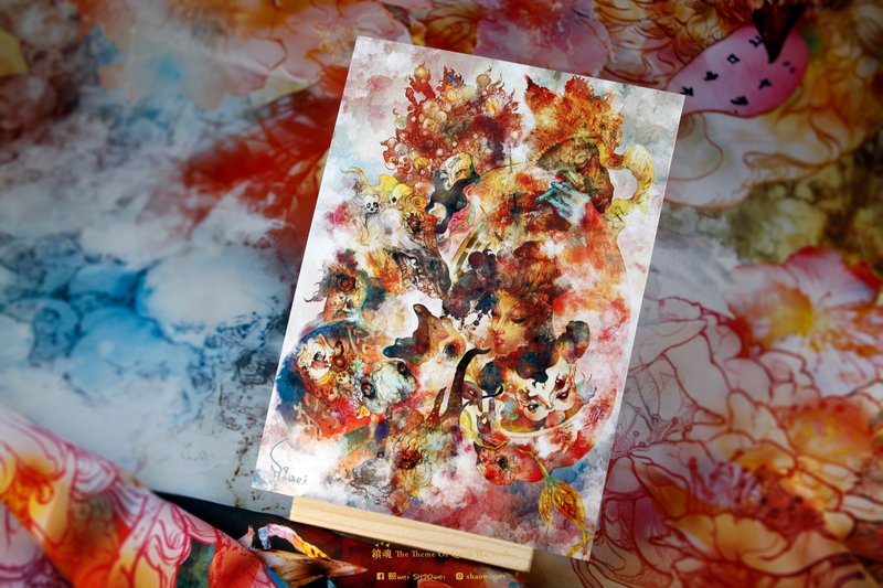 【神怒】明信片 - 卡片/明信片 - 纸 多色