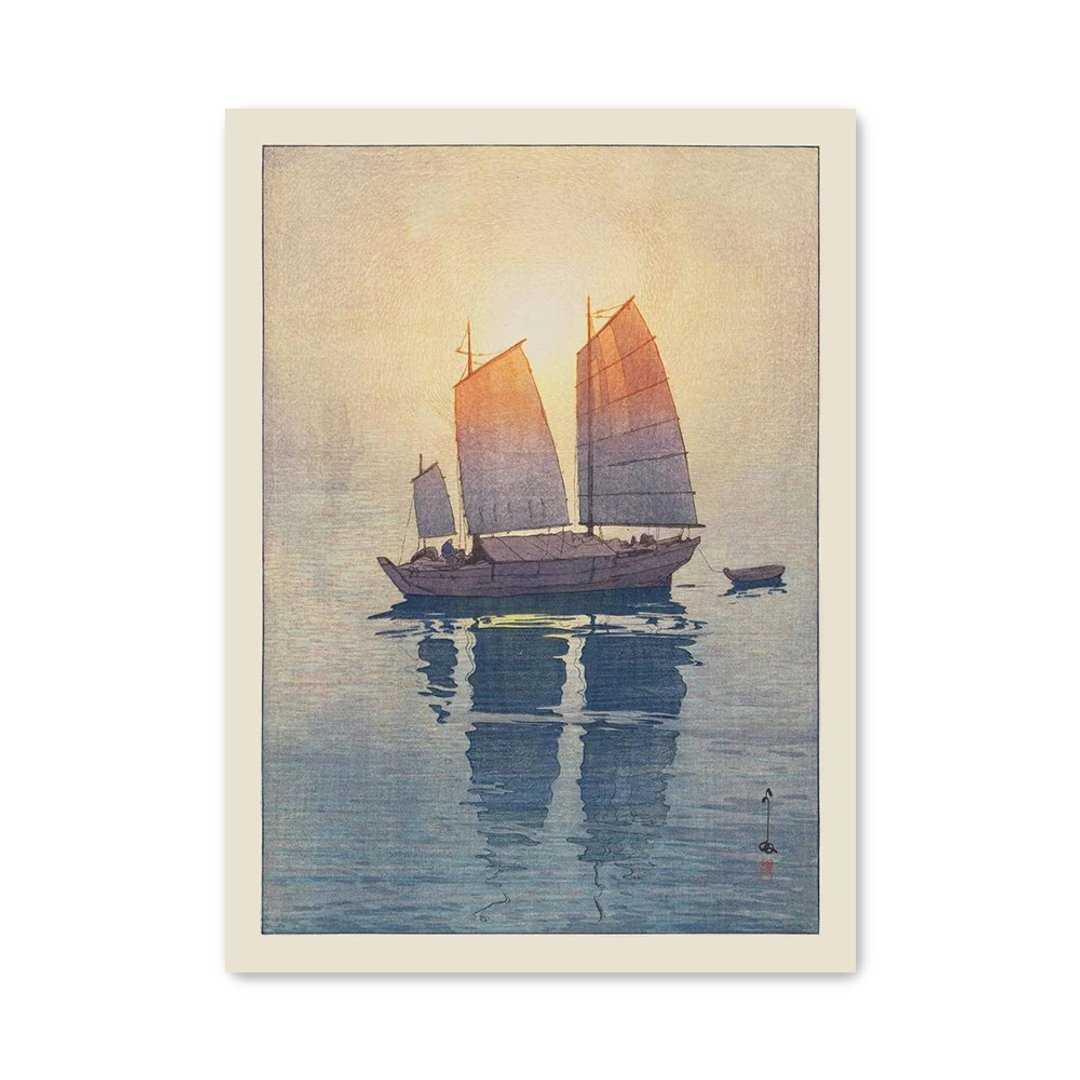 【艺术挂画】吉田博 Hiroshi Yoshida 一 濑户内海集 帆船 - 海报/装饰画/版画 - 纸 