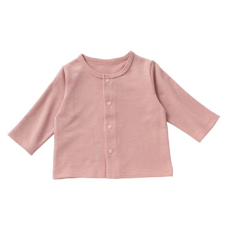 【日本OP mini】婴幼童四季开襟外套-粉红色 - 童装外套 - 棉．麻 