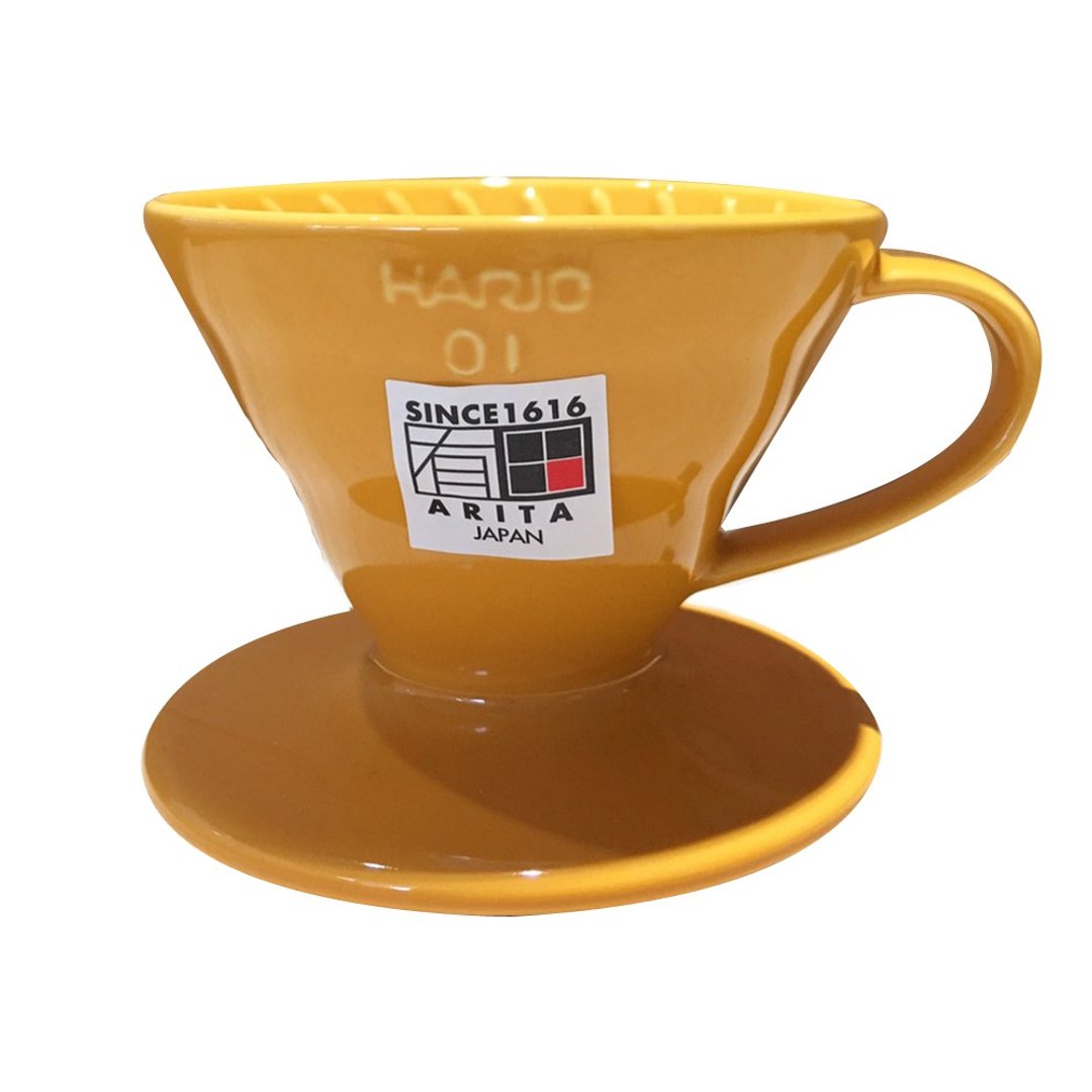 HARIO V60蜜柑橘01彩虹磁石滤杯/VDC-01-OR-TW - 咖啡壶/周边 - 瓷 橘色