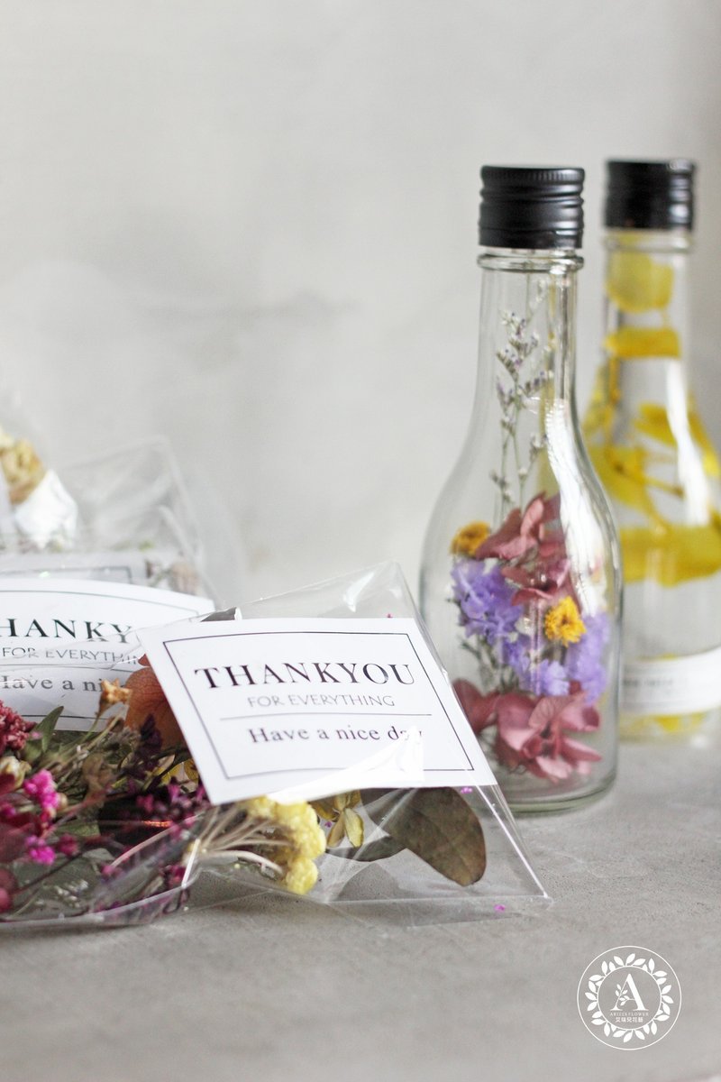 浮游花材料包 / 5入组 / 高酒瓶款 - 植栽 - 植物．花 多色