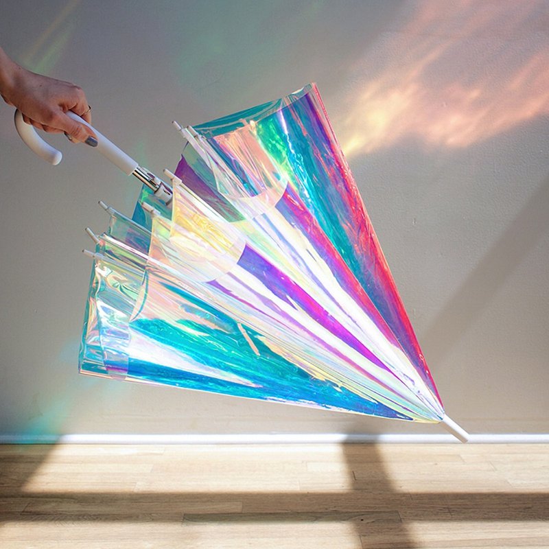 美国 Hipsterkid Holo抗强风炫彩半透明雨伞-成人 - 雨伞/雨衣 - 防水材质 多色