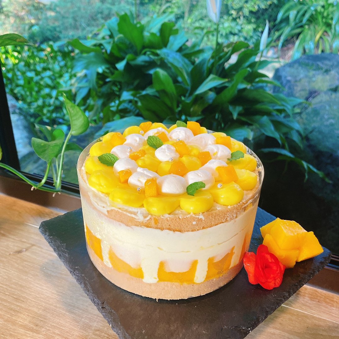 可宅配 柠夏芒花 芒果蛋糕 铄甜点 甜点 芒果甜点 蛋糕 - 蛋糕/甜点 - 其他材质 