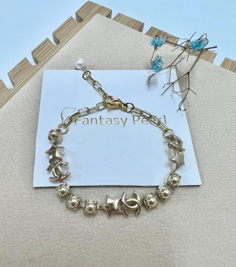 老件新作 小香CC Logo手链Reworked - 手链/手环 - 其他金属 