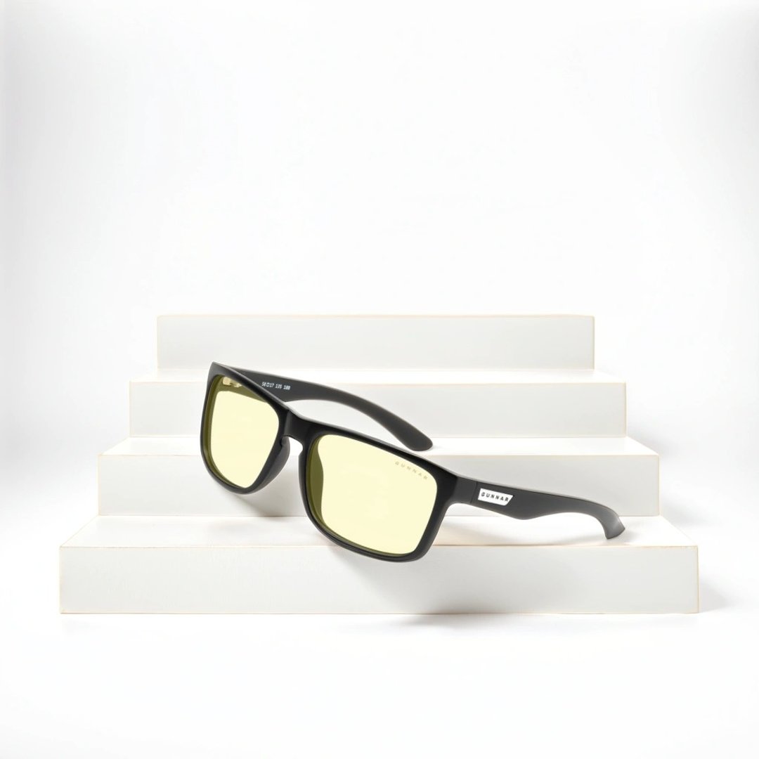 最佳礼物 GUNNAR INTERCEPT 防蓝光眼镜 硅胶硬涂层镜片 - 眼镜/眼镜框 - 塑料 黑色