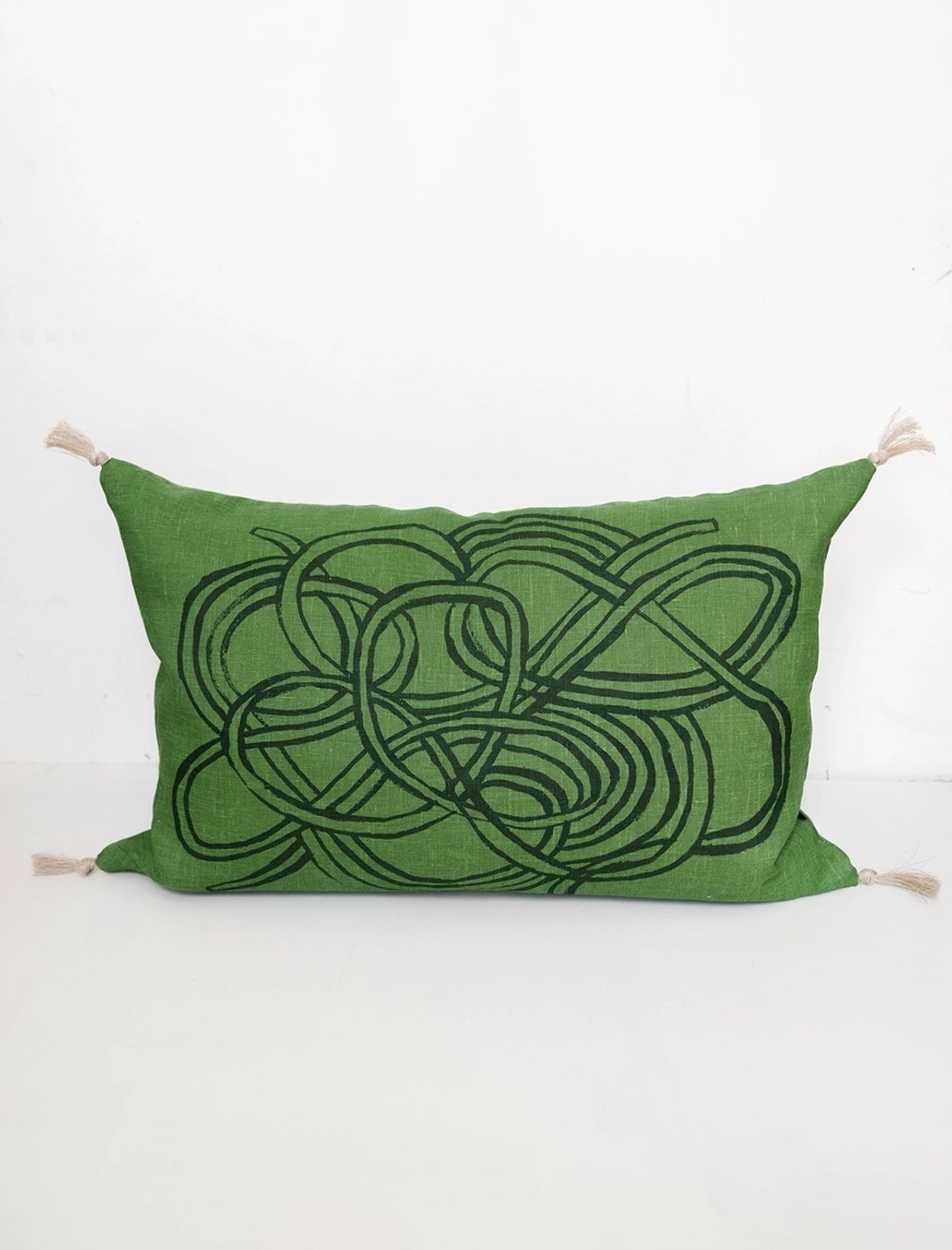 北欧设计师款 - 抱枕套 KNUTAR CUSHION COVER,GREEN (35x58cm) - 枕头/抱枕 - 棉 绿色
