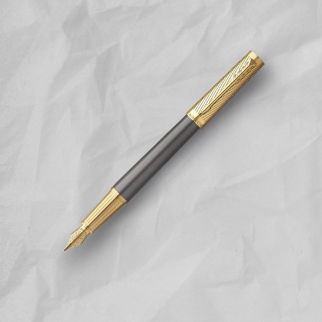PARKER 精英 先锋系列 箭纹金盖 钢笔 F尖  免费刻字 (原厂正货) - 钢笔 - 其他金属 金色