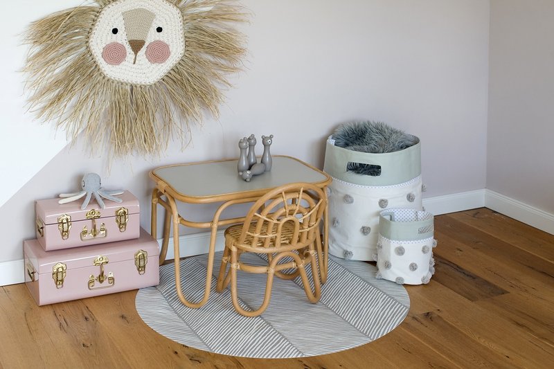 Toddlekind砂层系列圆形防刮抗污地垫-石头灰 - 地垫/地毯 - 其他材质 