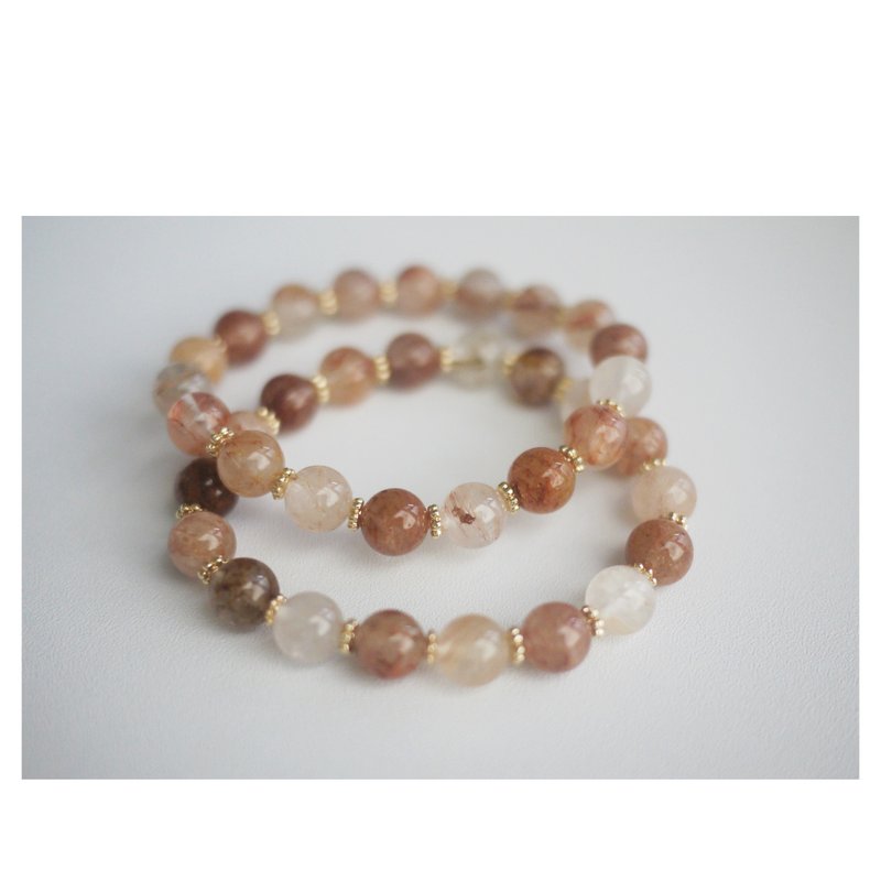 红发晶手串 | 天然石手珠 - 手链/手环 - 其他材质 多色