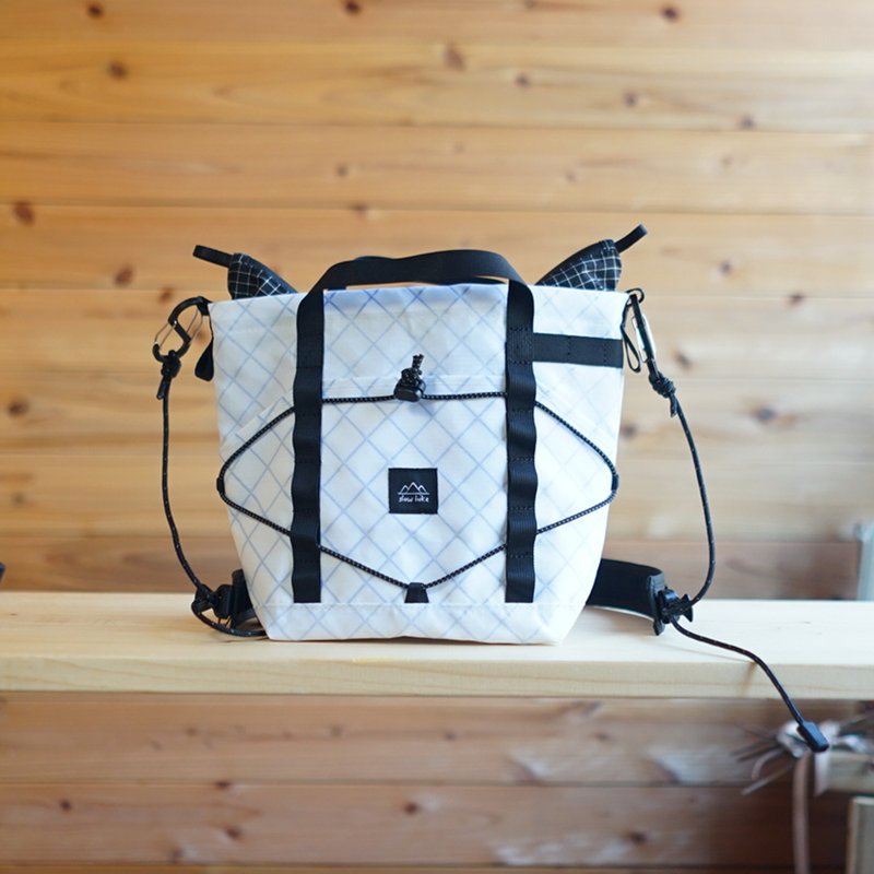 ECOPAK 白色 [Chibi Hiker Sacoche S] / 登山、健行、露营、庆祝、户外活动、单肩包、托特包、防水、超轻 - 侧背包/斜挎包 - 聚酯纤维 白色