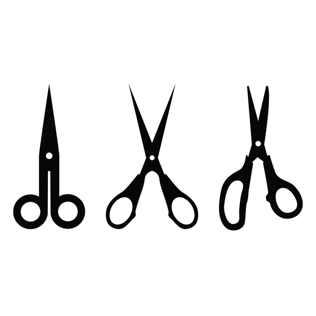 Scissors svg, scissors template, scissors pdf, scissors png, scissors laser cut - 图文模板设计 - 其他材质 