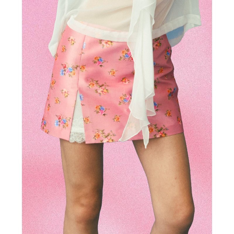 Papapetch.h - 风信子印花丝绸裙 - 裙子 - 丝．绢 