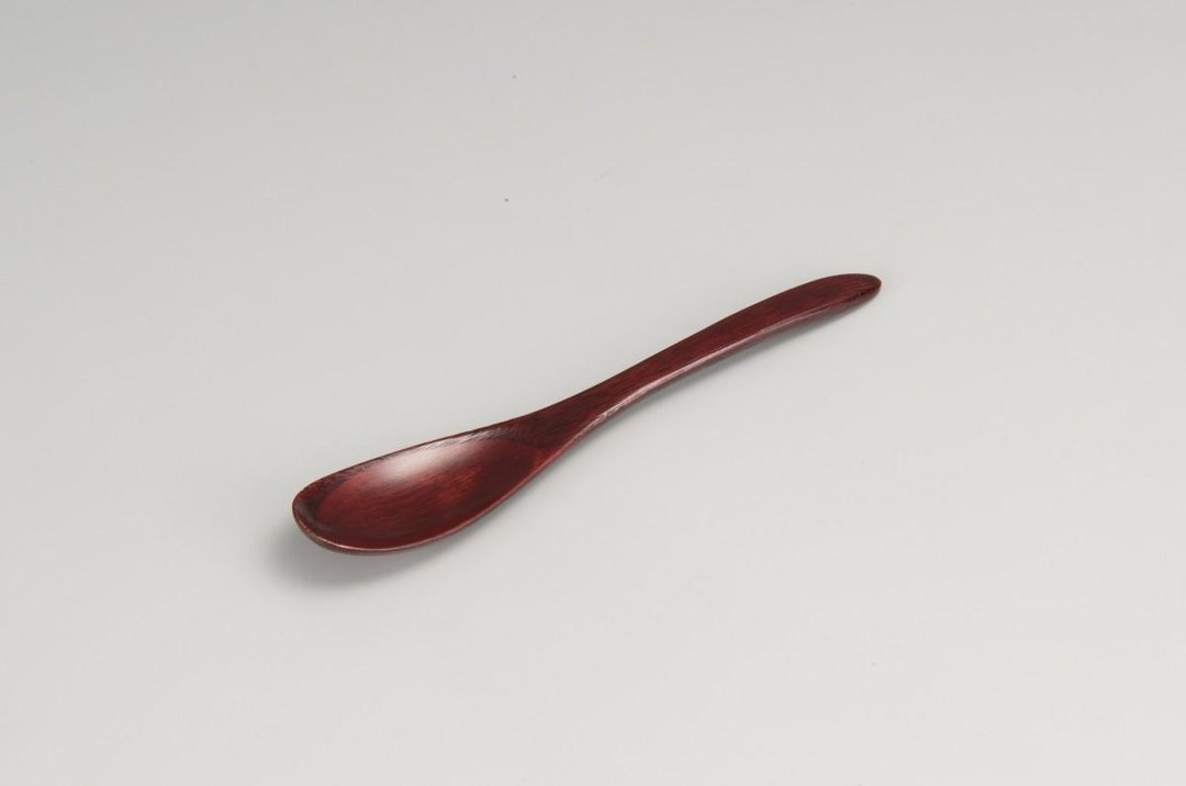 Chestnut teaspoon Akane - 餐刀/叉/匙组合 - 木头 红色