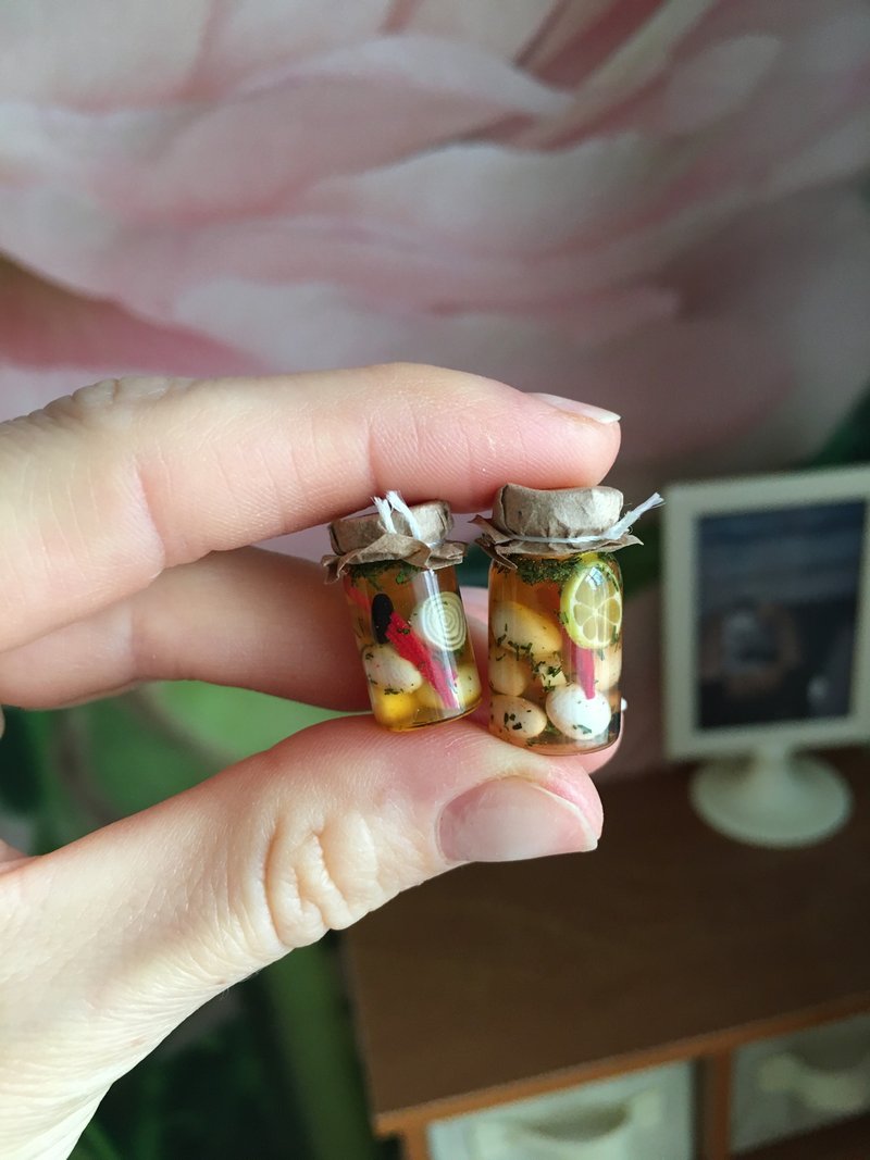 Miniature jars for dollhouse - 玩偶/公仔 - 其他金属 多色