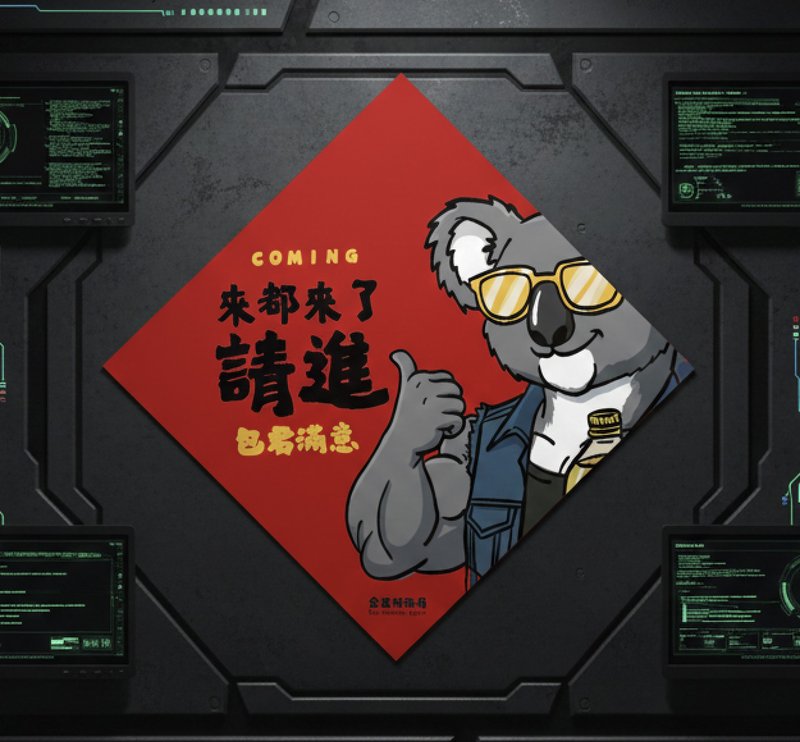 2026 来都来了 15cm厚磅春联 - 红包/春联 - 纸 红色