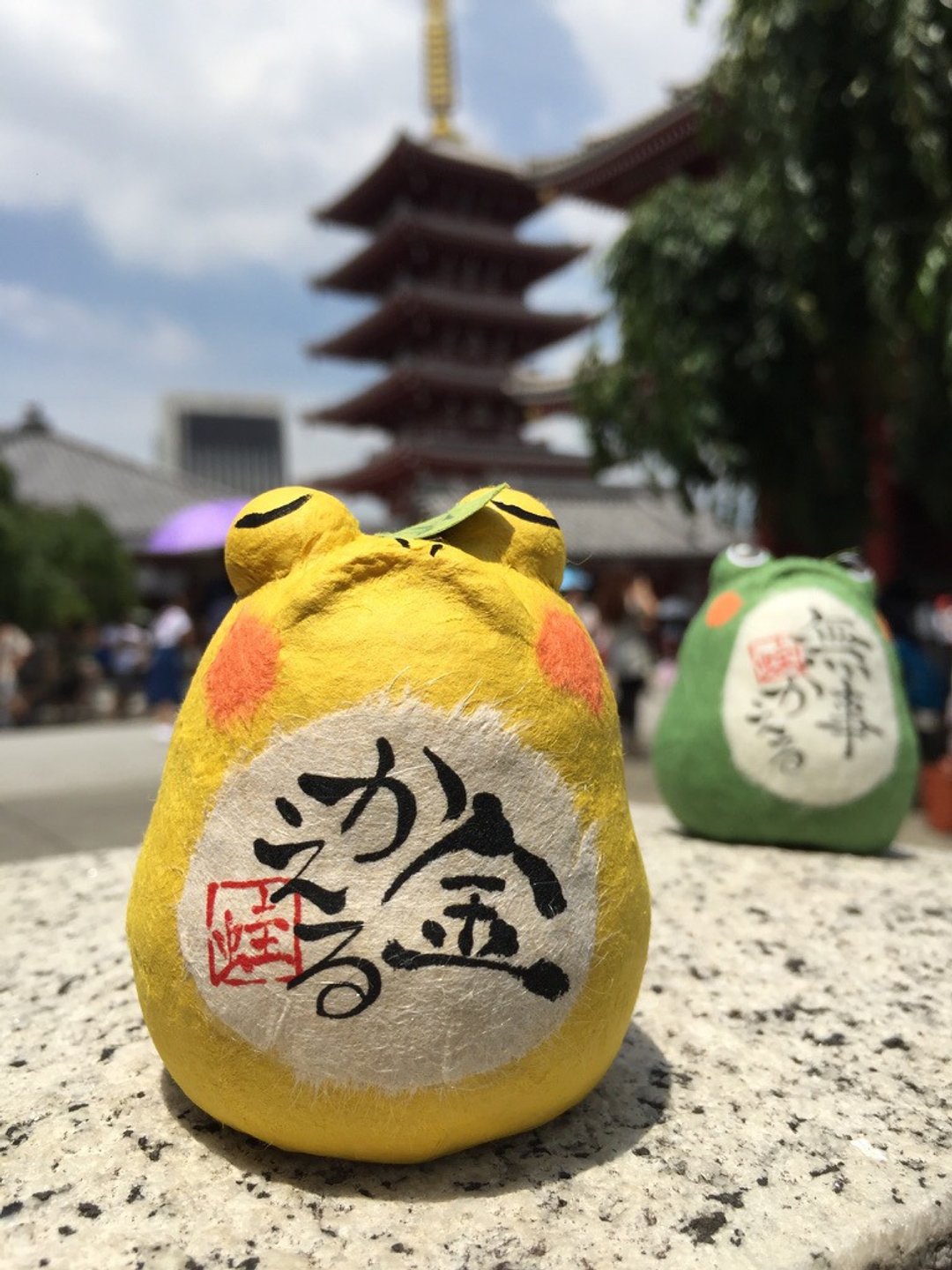 缘起青蛙(财运来)-和纸吉祥物 - 摆饰 - 纸 