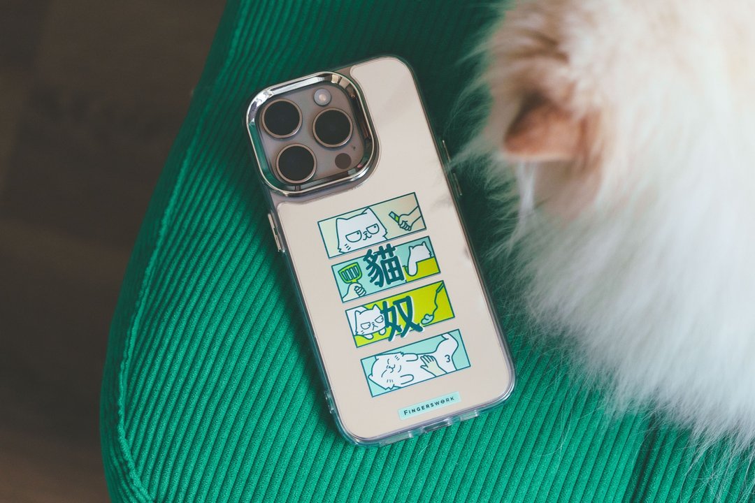 我是猫奴 镜面手机壳 - 手机壳/手机套 - 塑料 透明