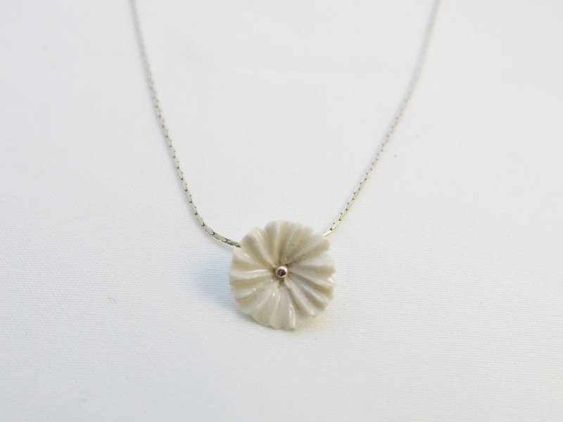 Fleur青花瓷项链/青花瓷饰品 - 项链 - 瓷 白色