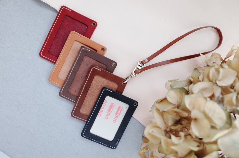 Shekinah 手工皮革 - 斜式手提证件套 - 证件套/卡套 - 真皮 咖啡色
