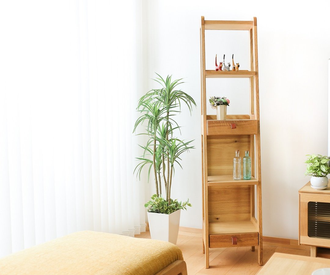 旭川家具 大雪木工 luonto 33 棚架 - 置物架/篮子 - 木头 咖啡色