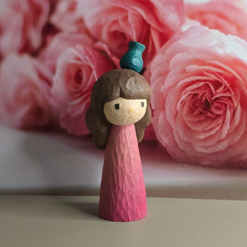 水瓶座 木雕(现货) - 玩偶/公仔 - 木头 多色