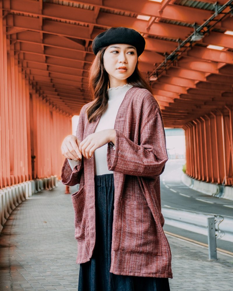 伏见稻荷.手摇线和风外套 - 女装休闲/机能外套 - 棉 