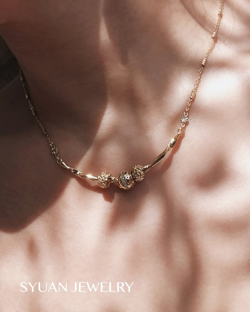 Rococo Rose洛可可玫瑰项链生日 礼物情人节 - 项链 - 其他金属 