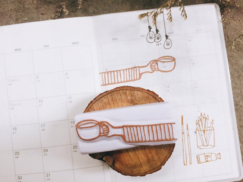 盖哪 手工印章-中尺寸 [ Tea time ] - 印章/印台 - 其他材质 