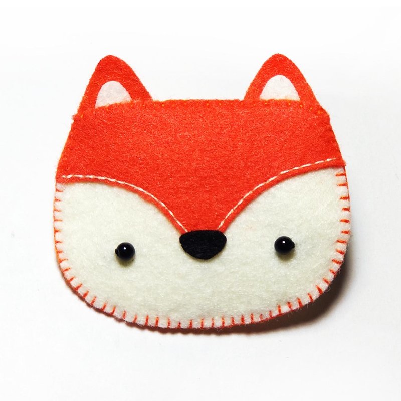 发夹-狐狸 Julie Handmade - 发饰 - 其他人造纤维 橘色