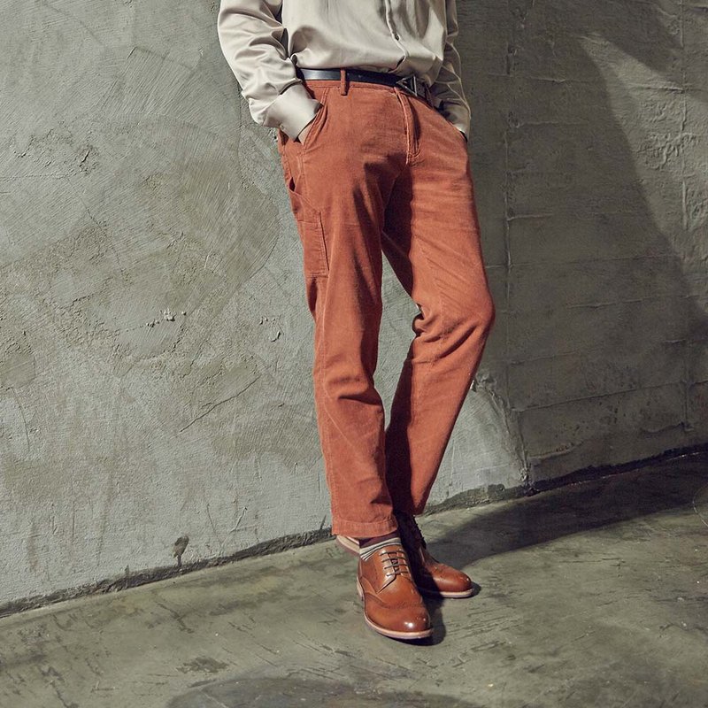 Vanger 翼纹雕花夹层红底德比鞋- Va267咖 - 男款牛津鞋/乐福鞋 - 真皮 咖啡色