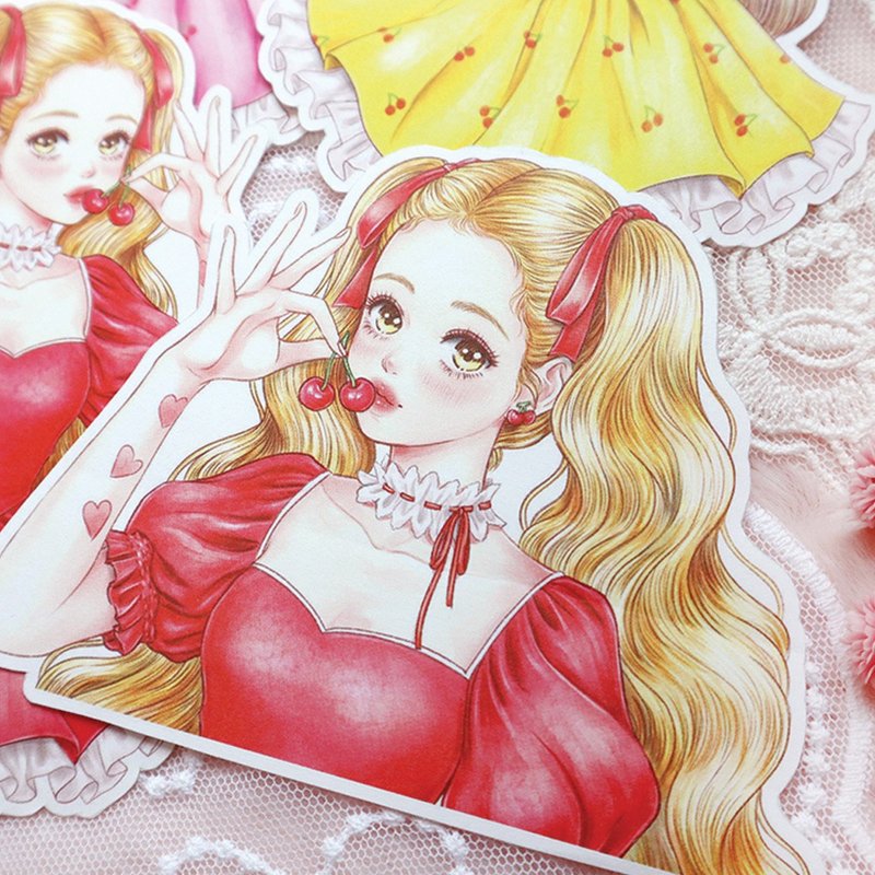 樱桃(R) 贴纸 - 贴纸 - 纸 