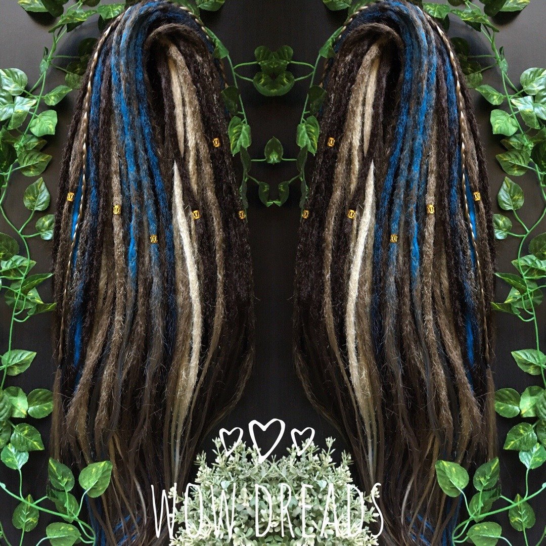 Set Scandinavian Brule Classik Skandi Dreads Ombre Synthetic - 发饰 - 其他人造纤维 咖啡色