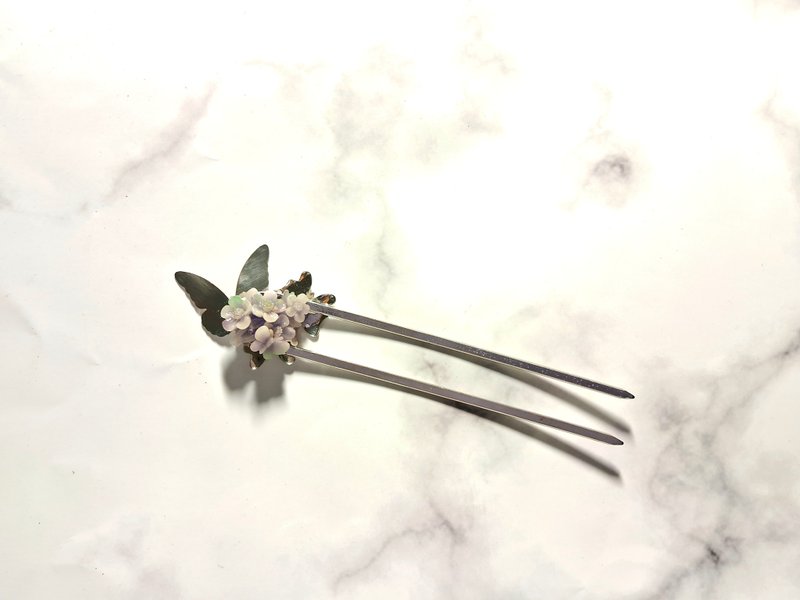 花蝶弄影 发簪 双簪 发钗 造型 双面簪 - 其他 - 其他金属 多色