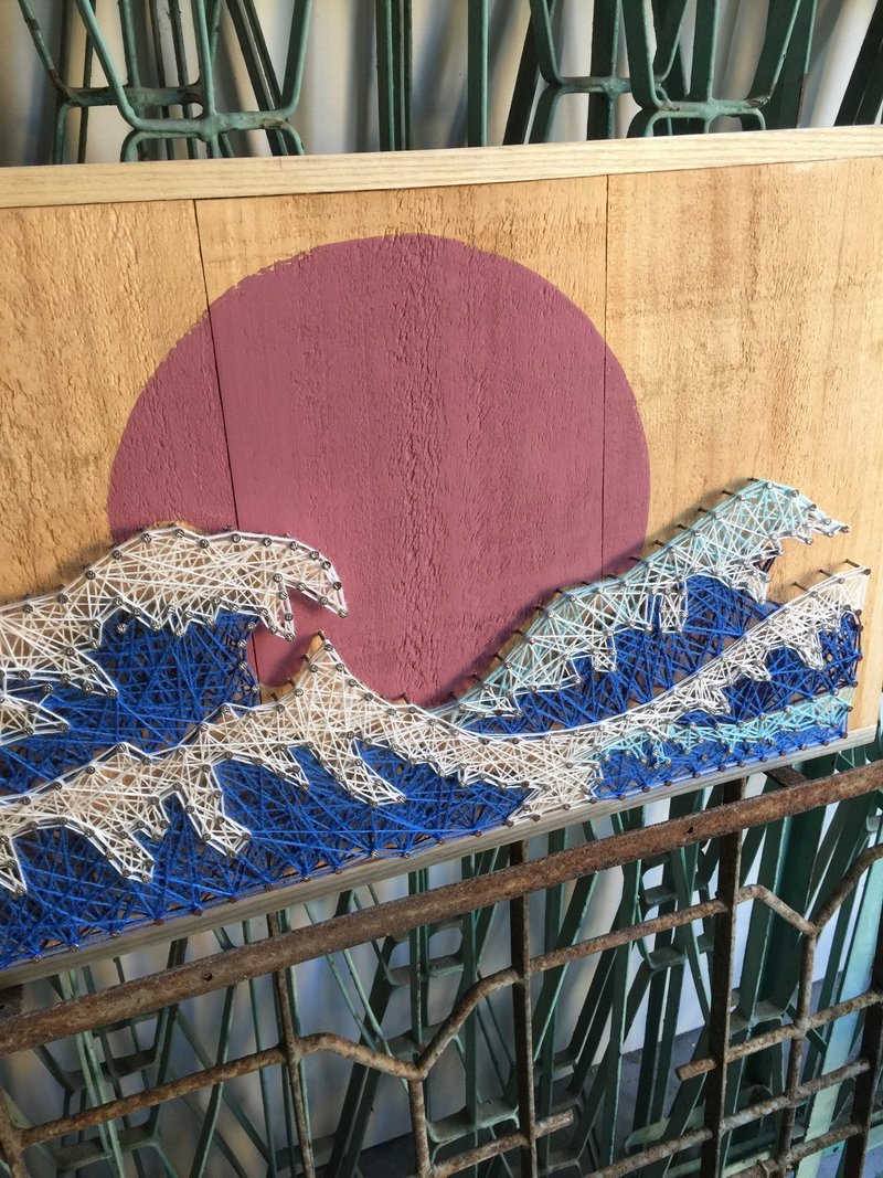 海波浪 浮世绘 居家布置 创意木作 - 摆饰 - 木头 多色