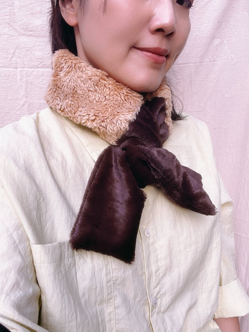 泰迪毛毛 铝线宽发带/围脖 - 发带/发箍 - 棉．麻 卡其色