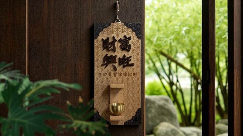 【提供定制】财富兴旺 // 铜铃颂钵挂饰 // 安心出货 - 墙贴/壁贴 - 木头 多色