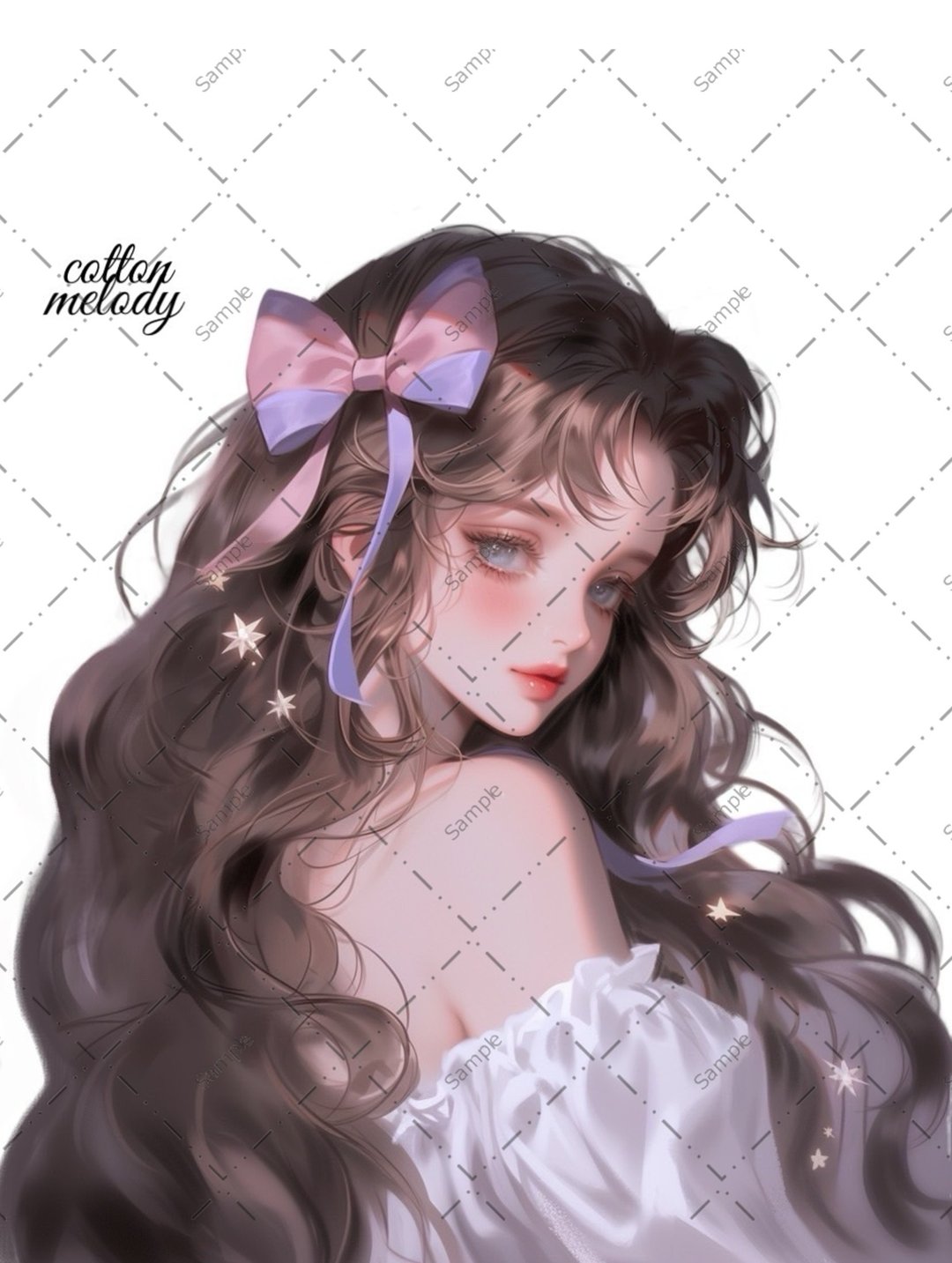 original sticker no.1000 人物贴纸 原创贴纸 人物贴纸 女孩贴纸 原创人物贴纸 - 贴纸 - 纸 